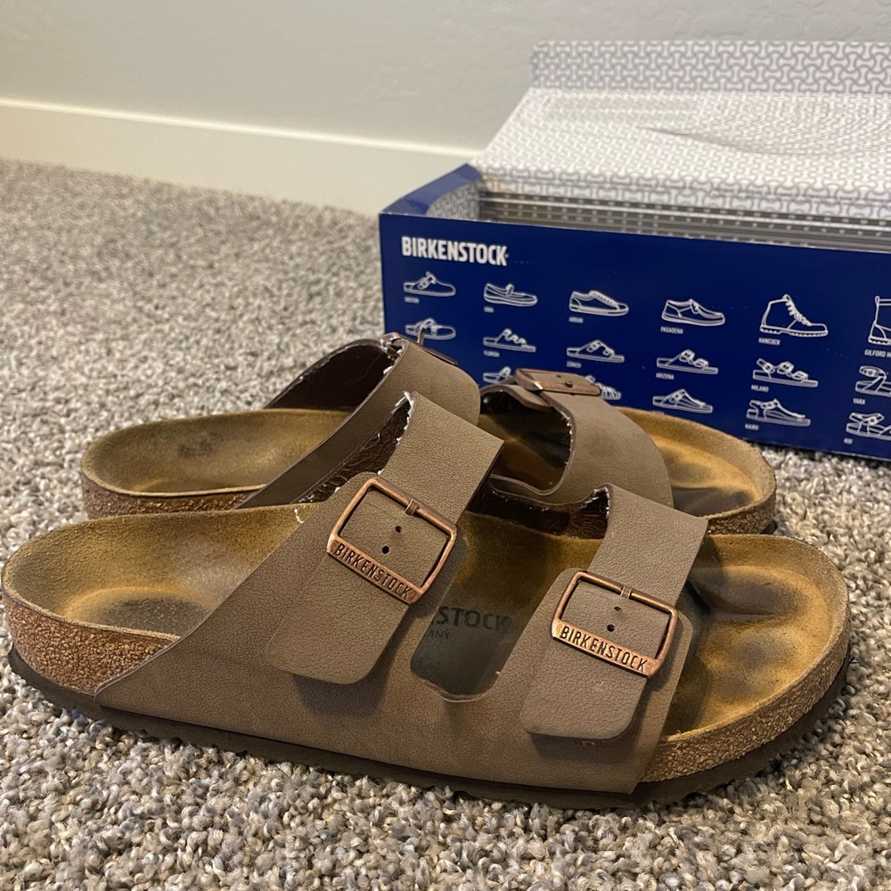 Mocha Birkenstocks Arizona Birkibuc